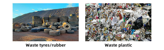 Polythene Waste Plastic Pyrolysis Plant For Rubber And Tires