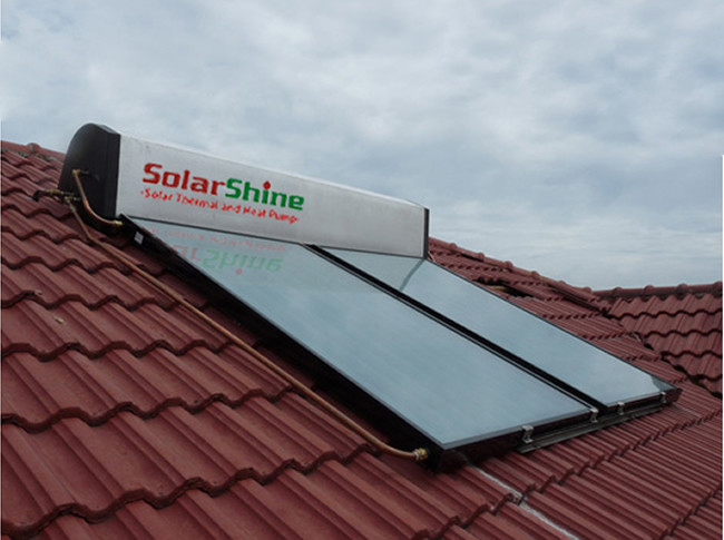 flat plate compact solar water heater 3