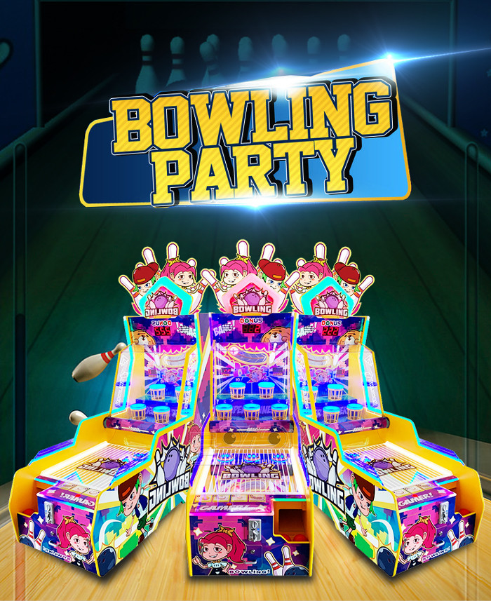 Bowling Slam Dunk Single Player Coin Operated Arcade Machines Lottery Bowling Arcade Game Machine