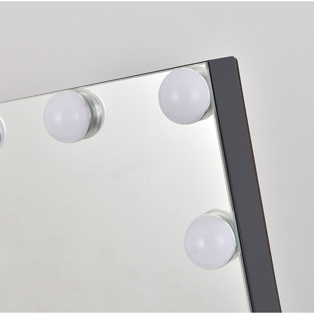 Extra LOGO Yes Large Vanity Led Makeup In Chrome Espejo Hollywood With Light Bulb Mirror
