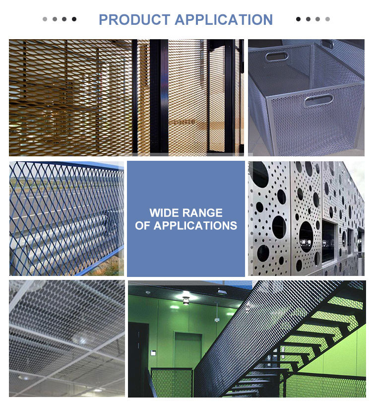 Stainless Steel Metal Expanded Mesh Office Building Facade Decoration Fence Sheet