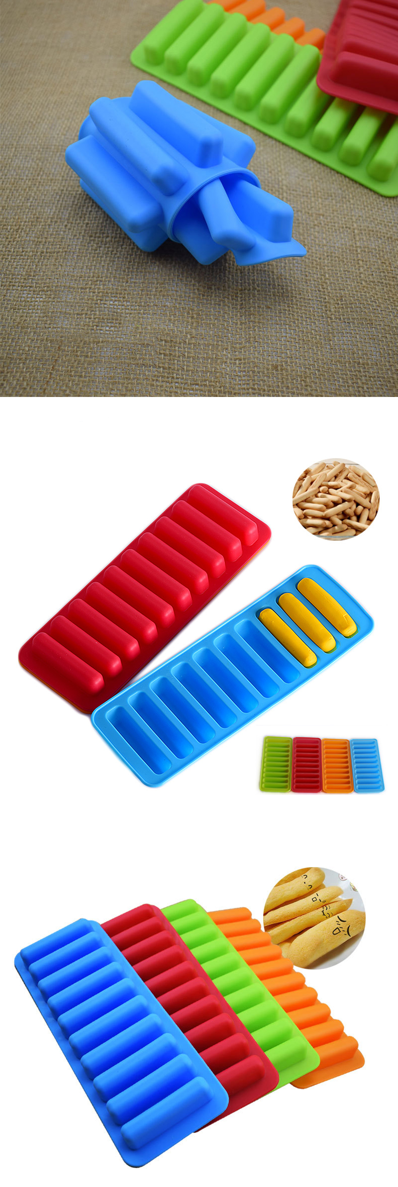 10 Cavity Silicone Biscuit Mold