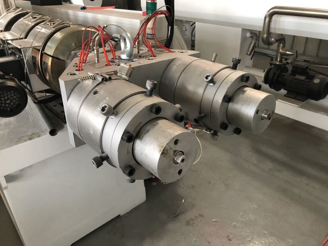 Plastic CPVC Electric Conduit Pipe Production Line PVC Dual Pipe Extruder Machine