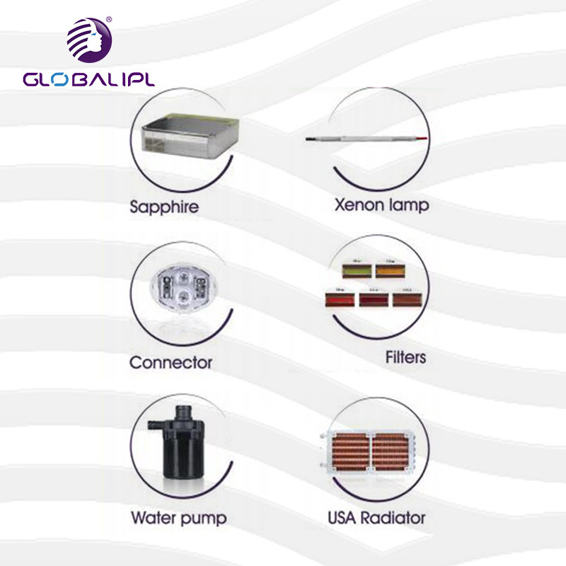 E Light IPL RF 3 in 1 Multifunction Beauty Machine For Hair Removal CE