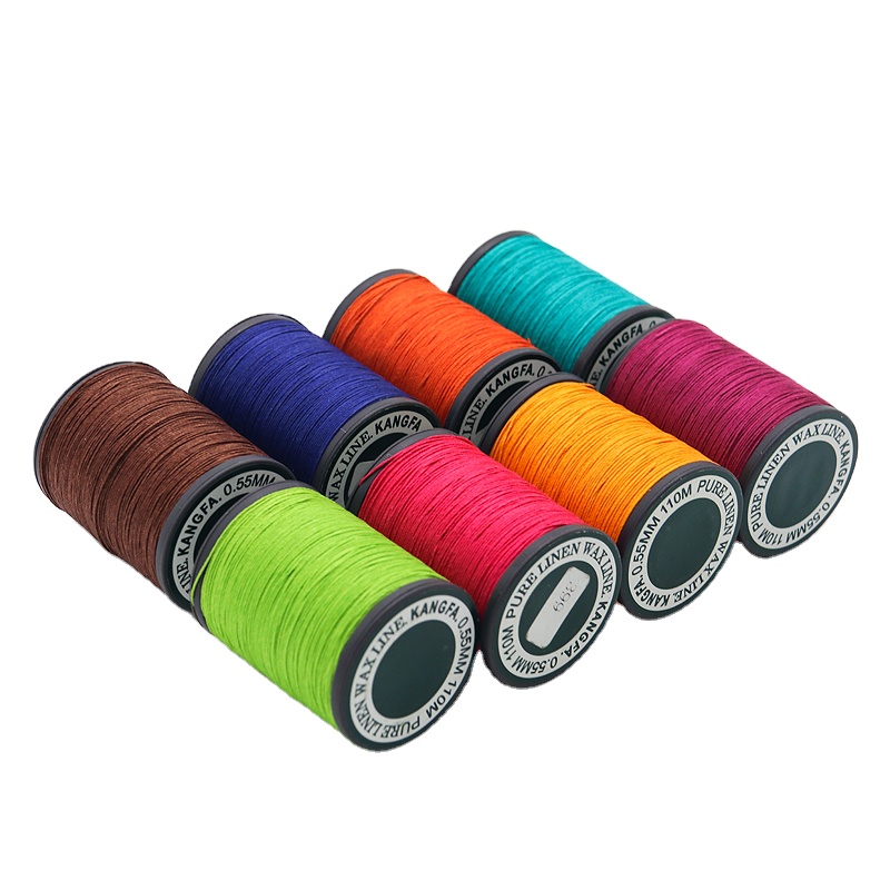 0.55mm 35g High Tenacity Leather Sewing Thread 70m Linen Waxed Thread in 40 Colors