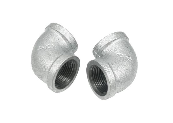 Silver Color Metal Pipe Connectors 1 Inch Galvanized Pipe Fittings For Steam