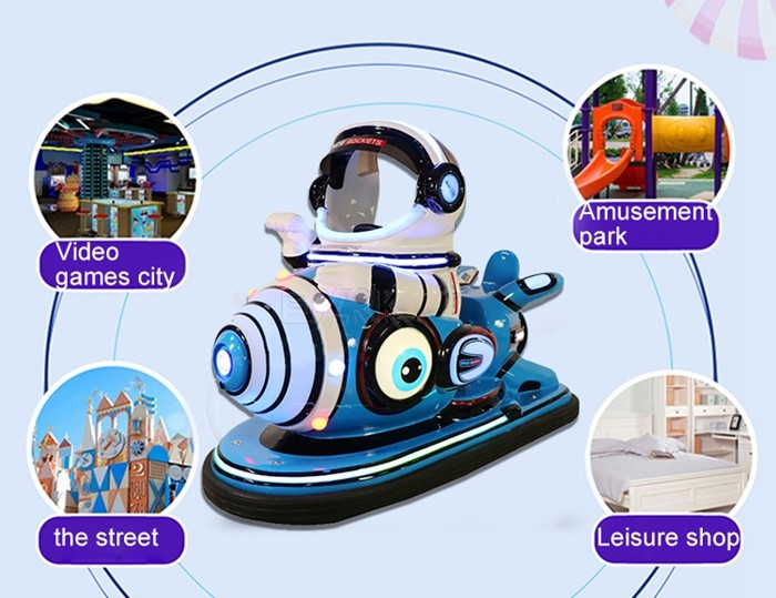 Outdoor Playground Kids Bumper Car Ride Amusement Park Rides Space Rockets