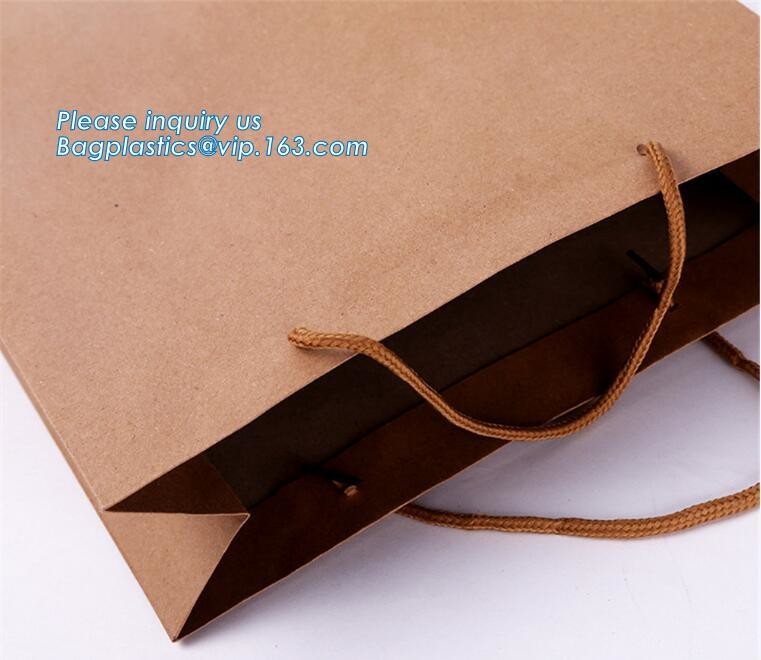 eco friendly paper printed shopping coffee packaging retail bags with handle logo,paper gift shopping bag with red custo