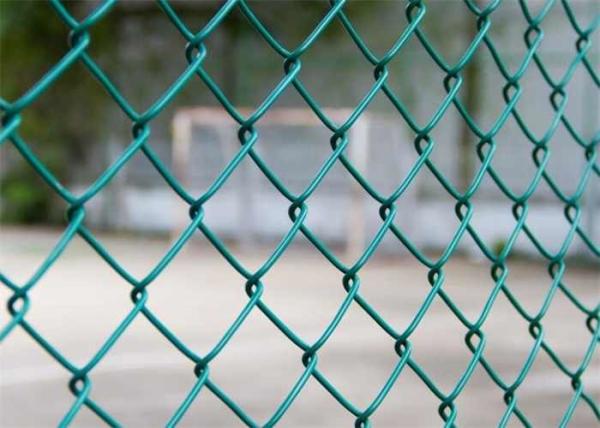 4 Ft High X 50 Ft Long Vinyl Coated Chain Link Fence Diamond Hole 50 X 50mm