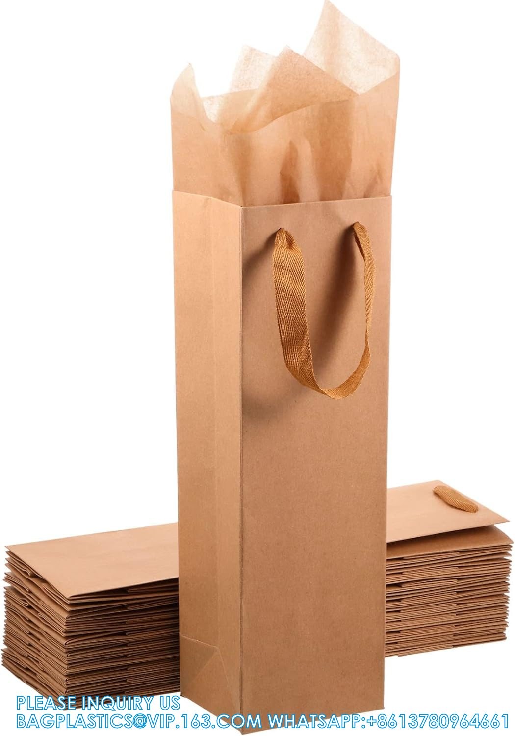 Wine Gift Bags - Wine Gift Bag With Scratch Paper Panel For Personalized Messages - Wine Bags For Wine Bottles Gifts