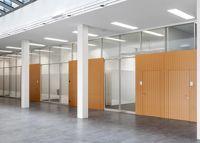 Ultimate Space Division Solution Solid Partition Walls Acoustic 40db 108mm Aluminum Frame 18+18mm Solid Panel