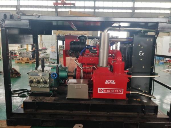 Zone 2 Water Jetting Unit High Pressure Pump Unit 400L/Min 140bar For Offshore