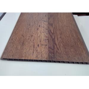 China Wooden Grain Pvc Plastic False Wall Using Laminated Process on sale