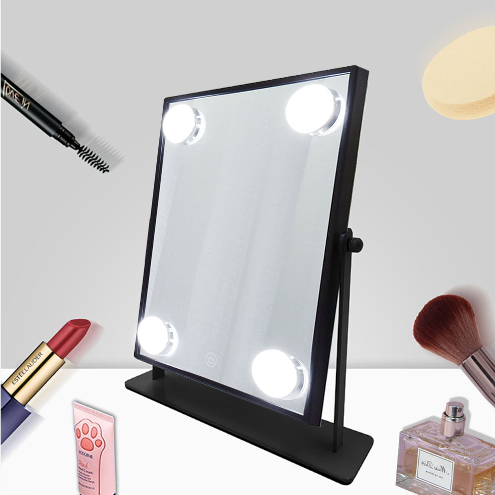 Everyday Fashion Design Style Lady Dressing Cute Portable Makeup with LED Light Mirror