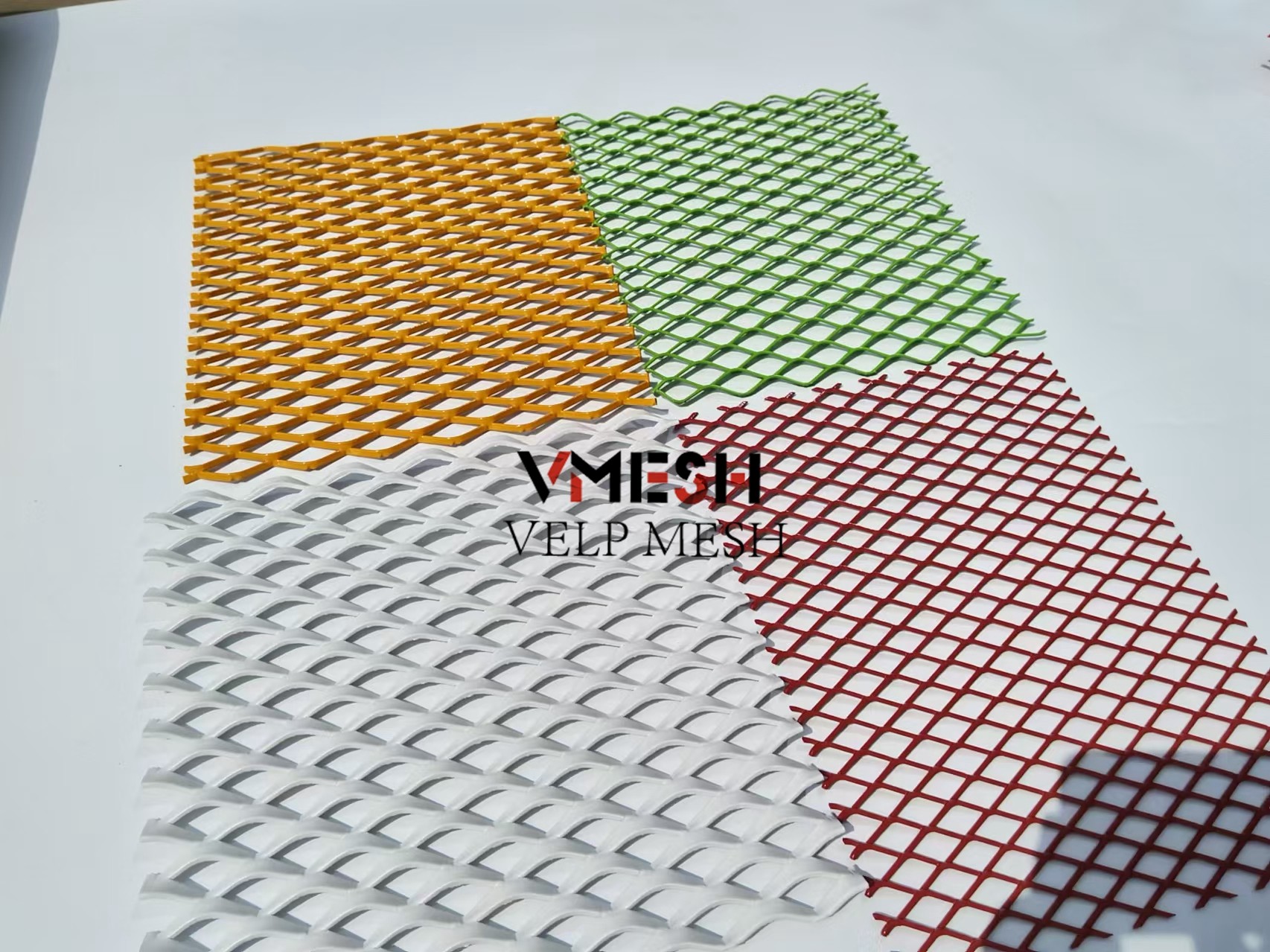 architectural Decorative Facade Metal Mesh Ceiling Diamond Aluminum Mesh Tiles