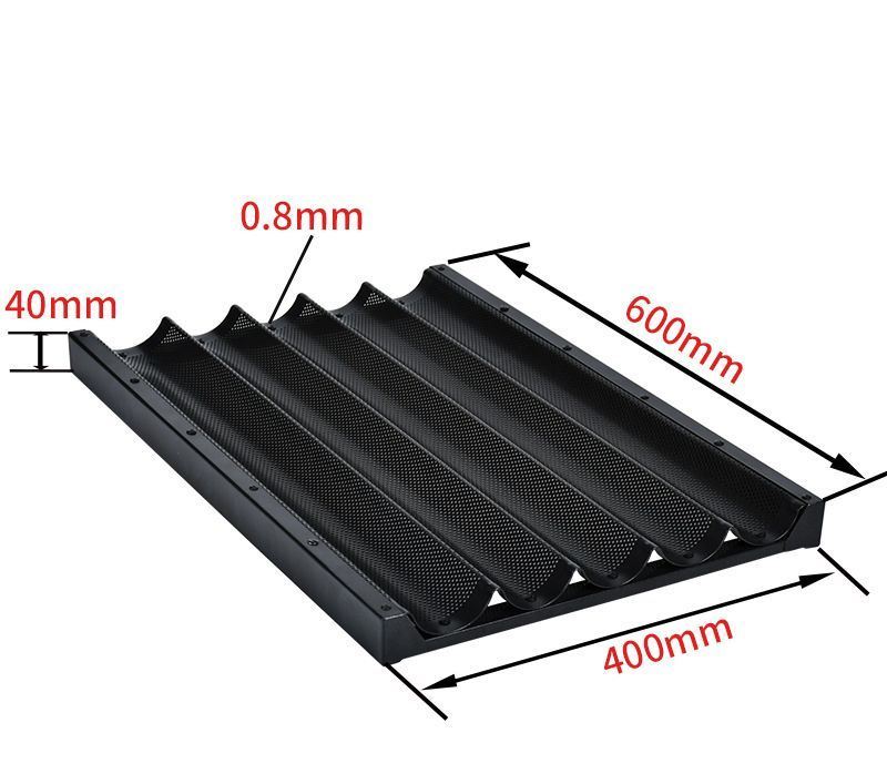 Aluminum Alloy French Bread Baking Tray with Customizable Logo in Large Inventory