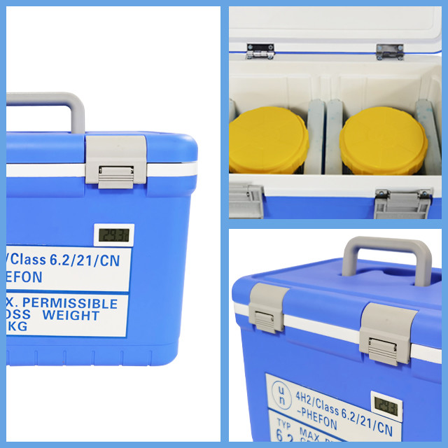 Medical Hard Cooler Box UN2814 Lab Specimen Transport Containers