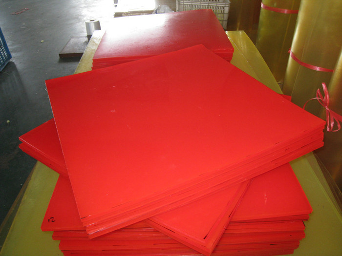 80-95 Shore A Colorful Polyurethane Sheet / Smooth PU Sheet 35-155KN/M Good Machining