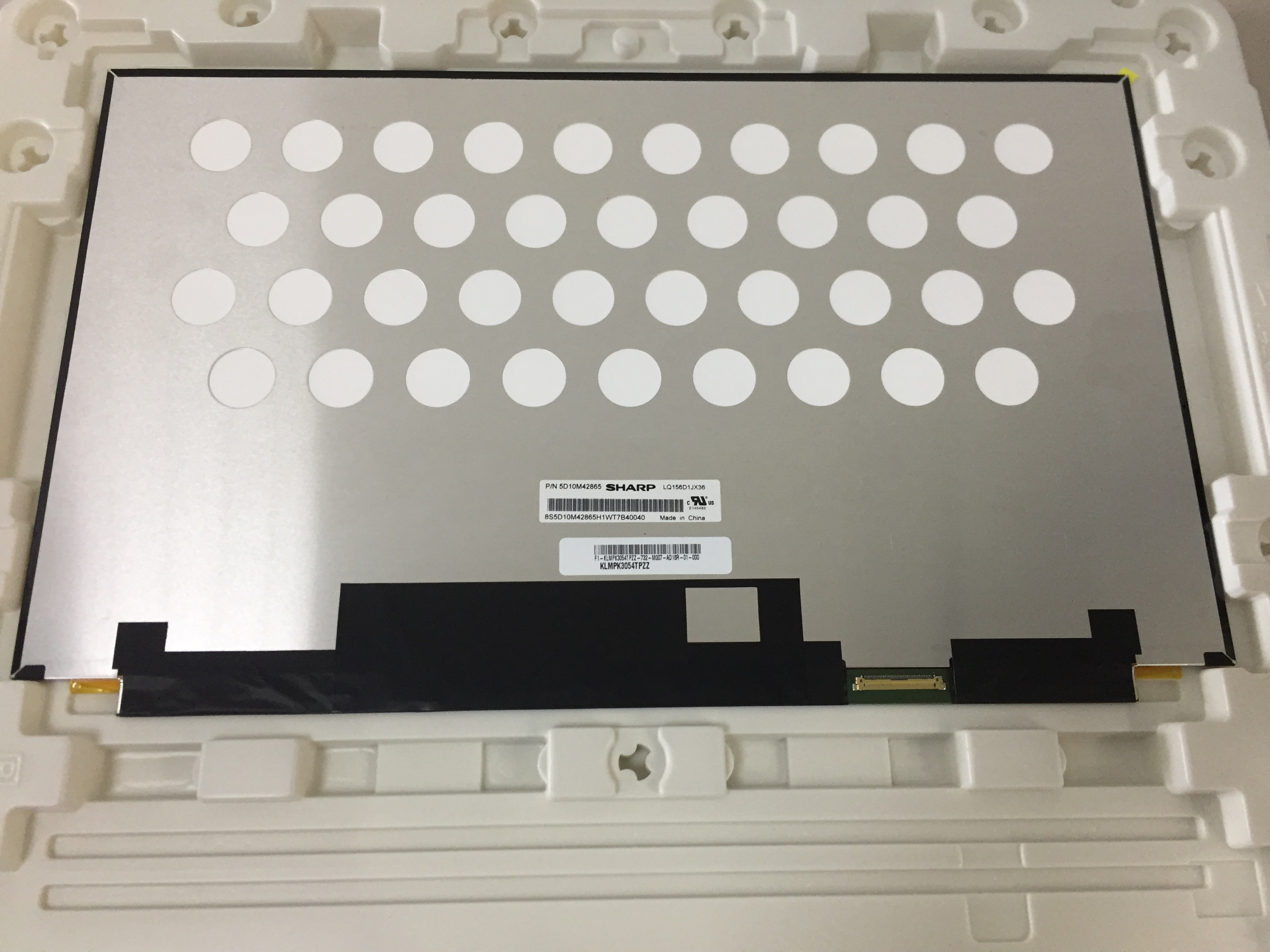 15.6" LCM 3840×2160RGB 300cd/m² LQ156D1JX36 Sharp TFT LCD Display