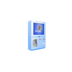Windows10 Wall Mounted ordering Machine , 17 Inch Self Kiosk Machine