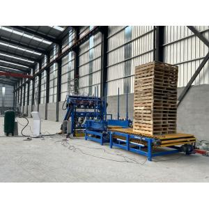 EPAL Pallet Nailing Machine Pallet Nailer Equipment Wood Pallet Making Stacking