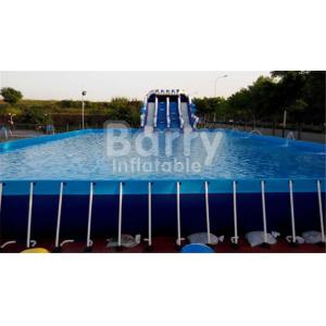 China Outdoor Durable 0.9mm PVC Tarpaulin Metal Frame Swimming Pool For Water Park on sale