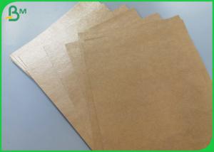  Food Grade Poly Coated Paper , Unbleached Kraft Paper with good waterproof Manufactures