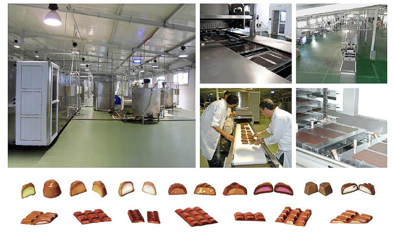 Ce Approved Automatic Food Processing Machine 100kg/H Chocolate Bar Machines