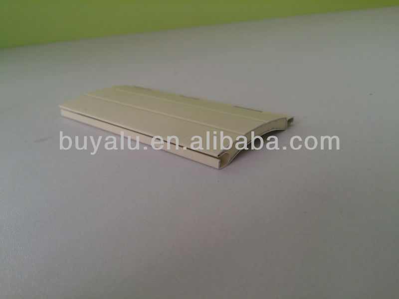 45mm And 55mm Aluminium Roller Shutter Slats Foam Filled Roller Shutter Slats