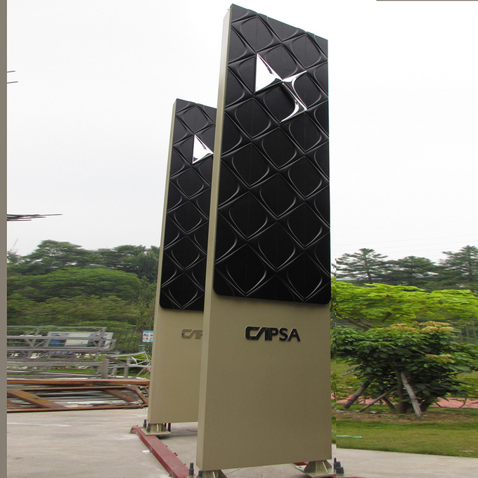 7500mm Acrylic Pylon Monument Sign Aluminum / Stainless Steel For Advertising