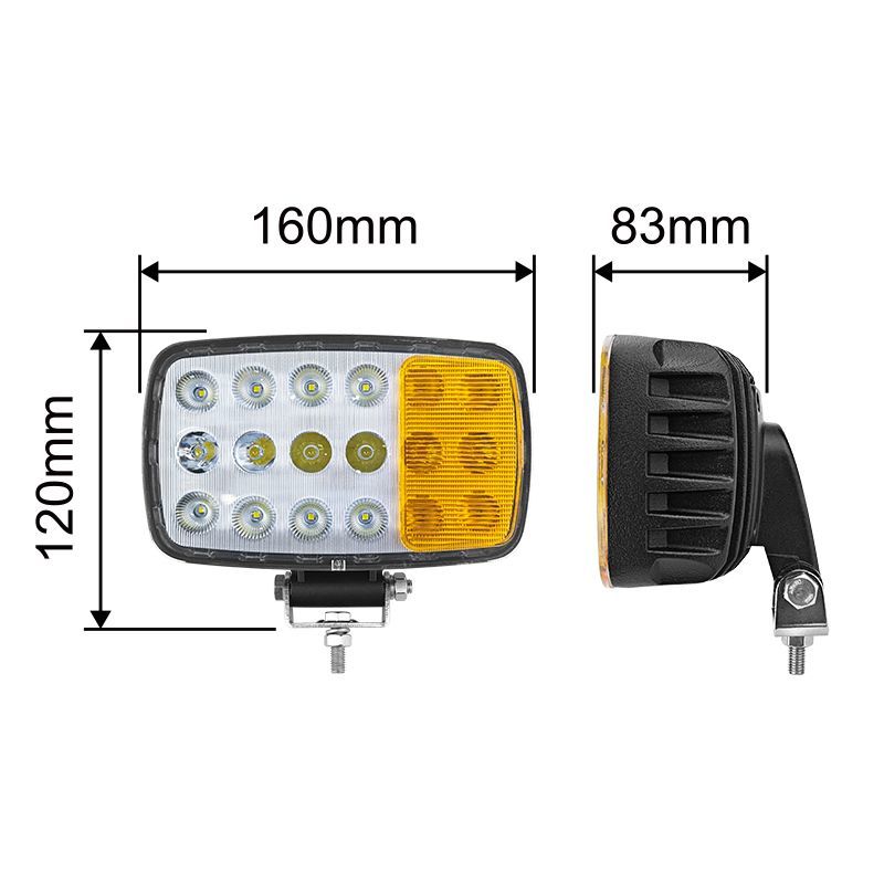 High Power Tractor Light 10-32V LED Headlight for Agriculture Machinery