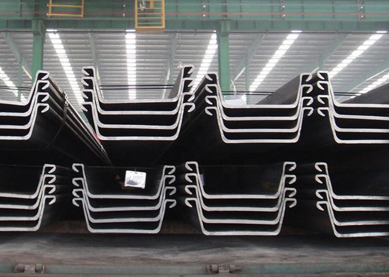 Hot Rolled 400*100*10.5 U-Shape Steel Sheet Pile S275 S355 Mild Low Carbon Steel Sheet Pile for Sale Factory Price