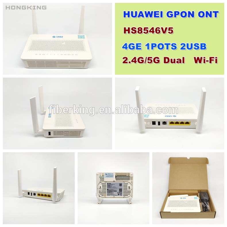 HS8546V5 FTTH 4GE 1TEL 2USB Dual band WiFi HUAWEI HS8546V5 GPON XPON ONU ONT
