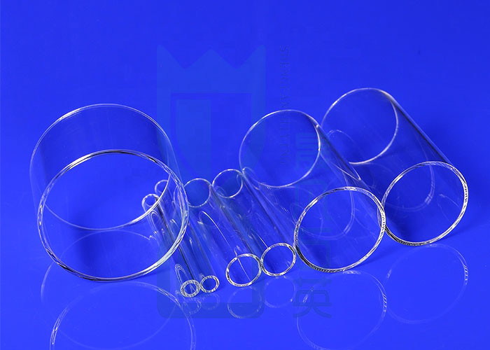 High Purity Further Processing Clear Fused Quartz Tubing With Slots