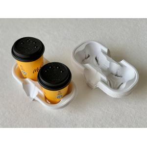 China Reach Biodegradable Compostable 2 Cup Holder Cup Carrier Packaging on sale