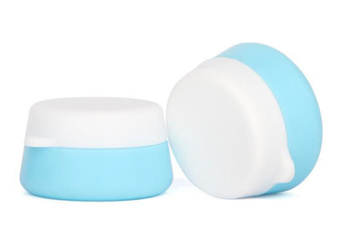 Light Green PET Lotion Jars With Lids , Empty Face Cream Containers 10g 20g 30g
