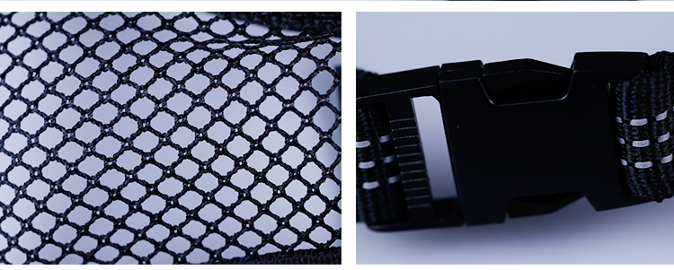 Reflective Nylon Mesh Dog Muzzle Custom Painted Logo Anti Barking