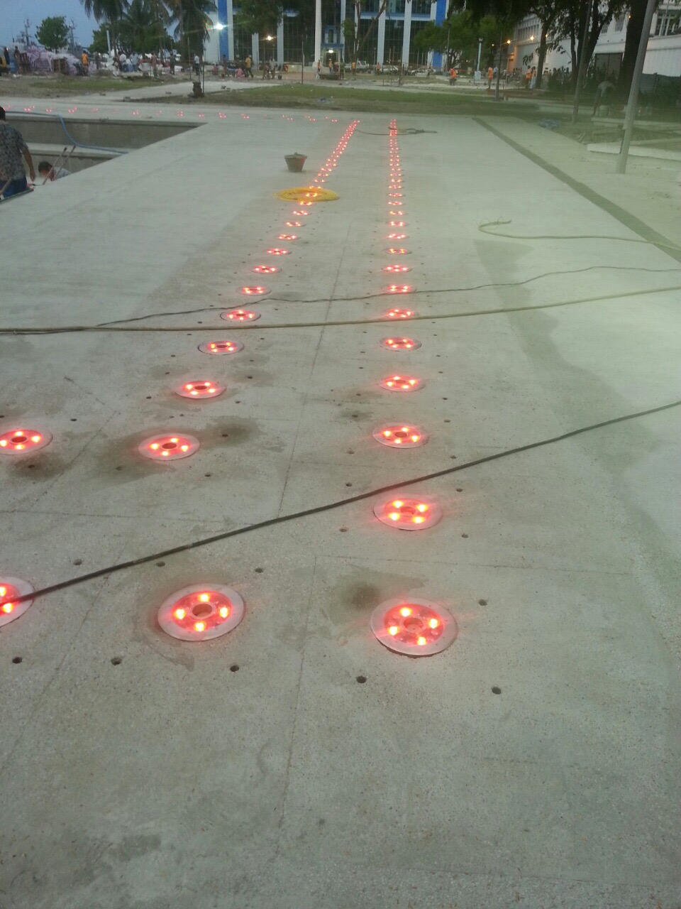 LED Light Music Fountain Stainless Steel RGB Underwater Light