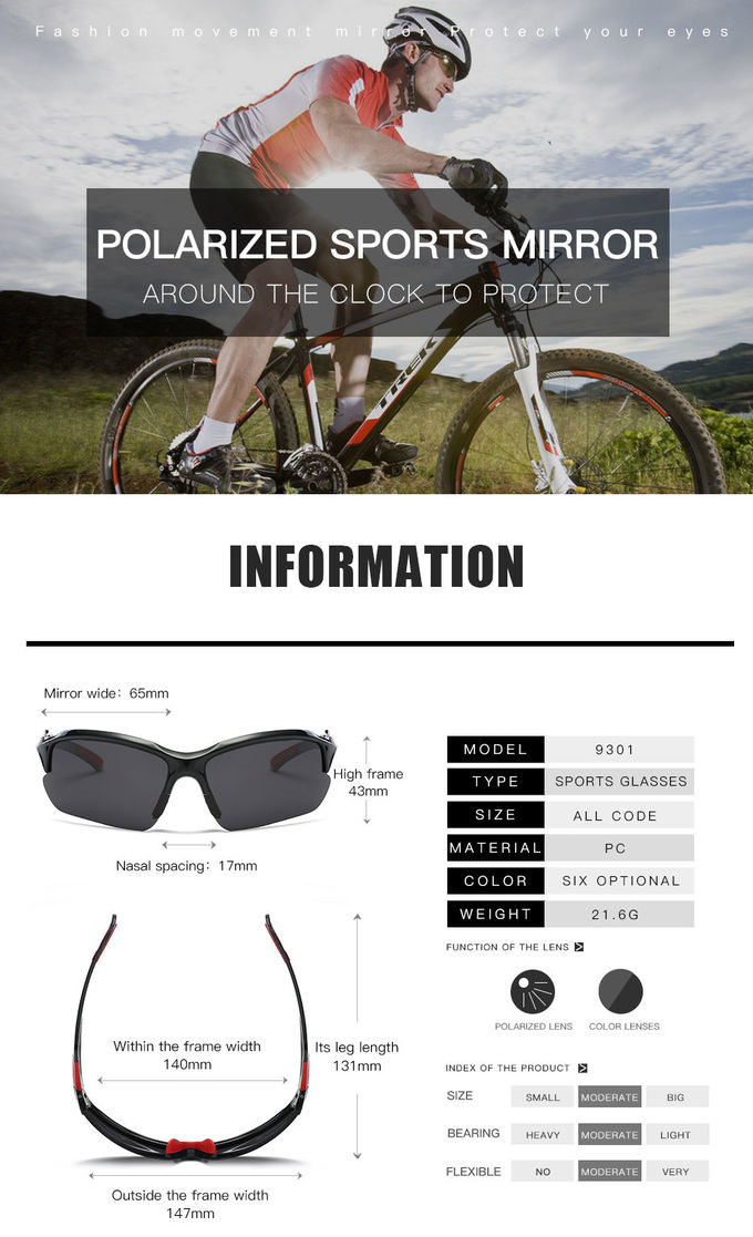 BSCI Polarized Cycling Sunglasses Driving Sports Road Cycling Glasses