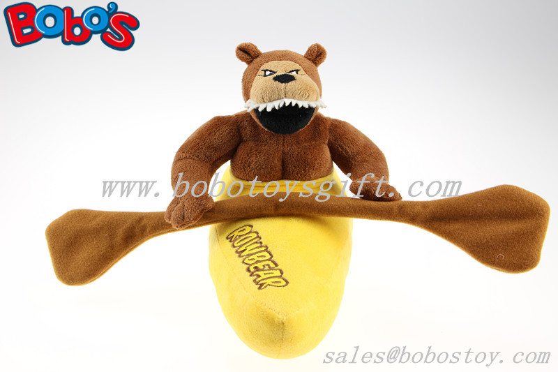  Brown Custom Made Stuffed Rowbear Animals With Orange Rowing Manufactures