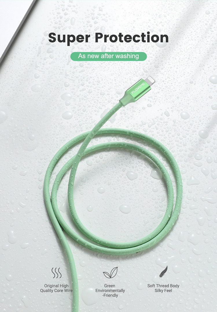 2m 1m 25cm USB Type C Charging Cable Liquid Silicone Data Transfer Fast Charging Cable
