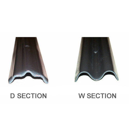 Black Color Powder Coated 1.8m Steel Palisade Fencing W & D Section Curving Security