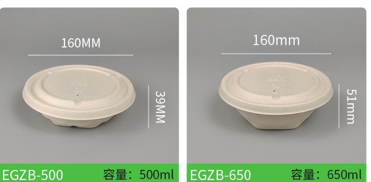 OEM ODM Biodegradable Takeaway Boxes High Temp Resistance 750ml Food Containers