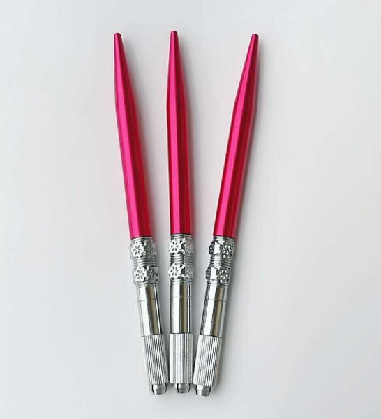 Stainless Steel Autoclavable Microblading Tattoo Pen , Heavy Silver Permanent