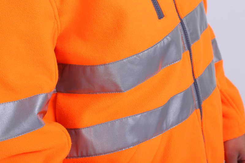 360gsm Cold Weather Workwear OEM Hi Vis Work Jacket With Flap