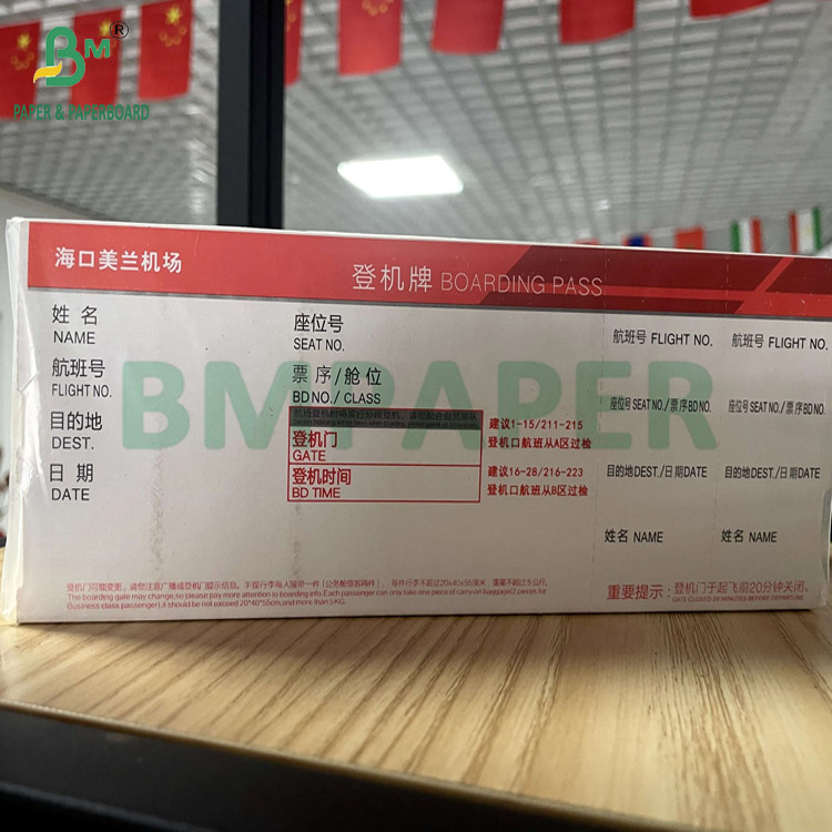 Boarding Pass Cardboard