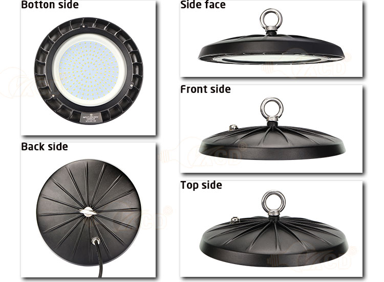 50000h Life Aluminum Heatsink 90W Industrial LED High Bay Light