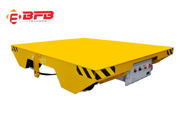 12T Railway Motorized Transfer Trolley Flat Cargo Carriage