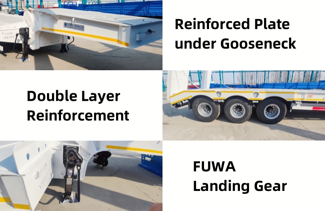 TITAN 3 Axle Low Bed Trailer for Sale With Ramp