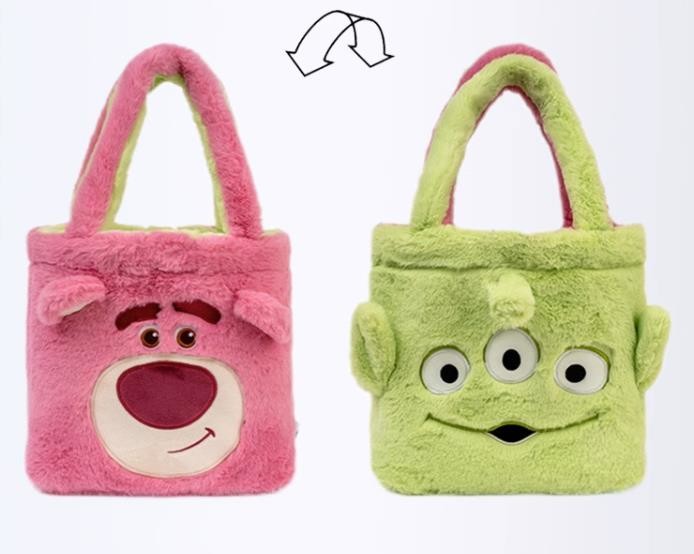 New Disney Women Reversable Cross HandBags Purse bag Plush bags